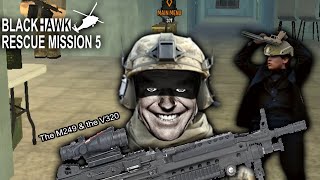 Roblox BRM5 - (Un)Professional Soldier Tries Using The M249 & the V320