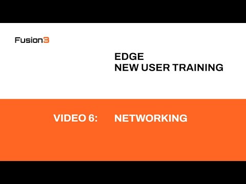 Fusion3 EDGE New User Training - Video 6
