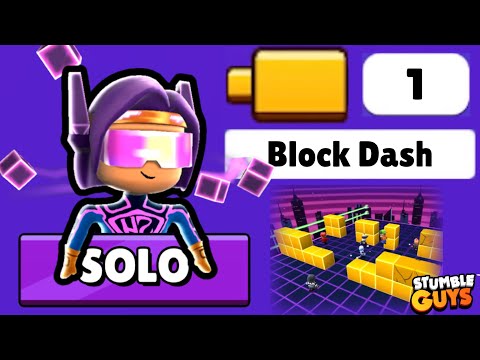 How To Play BLOCK DASH *SOLO* 👾 | Stumble Guys
