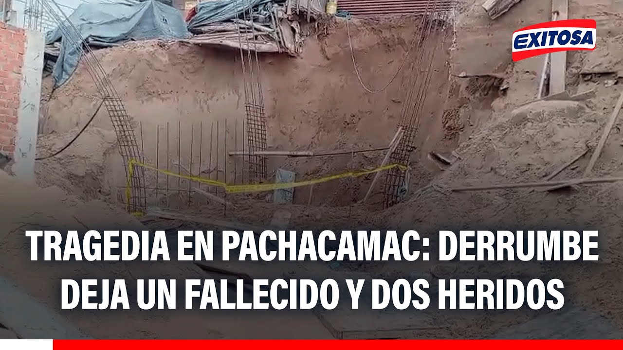 🔴🔵 Pachacamac: Un persona perdió la vida tras derrumbe de muro de contención