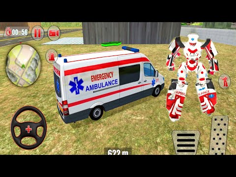 Ambulance Robot City Rescue Emergency Simulator Games - Android Gameplay