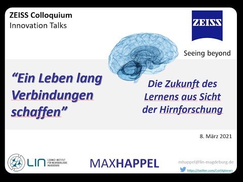 Die Zukunft des Lernens - ZEISS Innovation Talks mit Max Happel (März 2021)