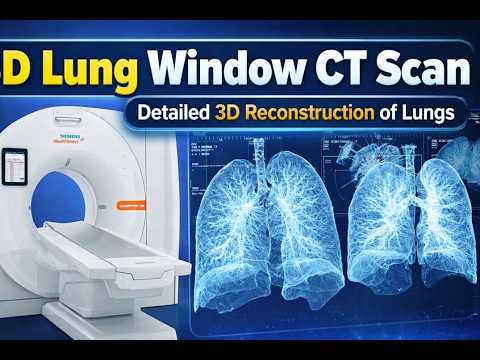 3D Lung Window CT Scan | Detailed 3D Reconstruction of Lungs | on siemence ct scanner