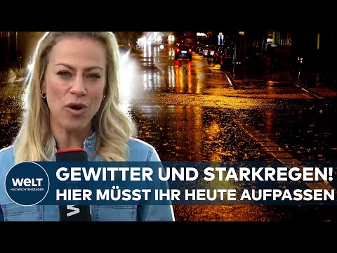 WETTER, 23. MAI 2022: Gewitter, Starkregen und Sturmböen! In diesen Gebieten wird es heute heftig
