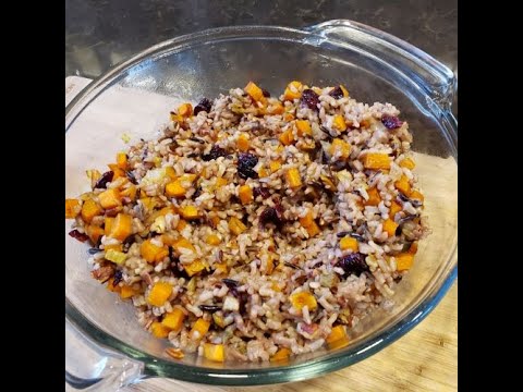 Cranberry Pecan Sweet Potato Wild Rice Pilaf