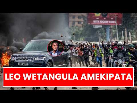 LEO WETANGULA AMEKIPATA, ANGRY KENYANS BLOCKS ROAD FOR RUTO'S SPEAKER WETANGULA, HATUTAKI HIYO BILL