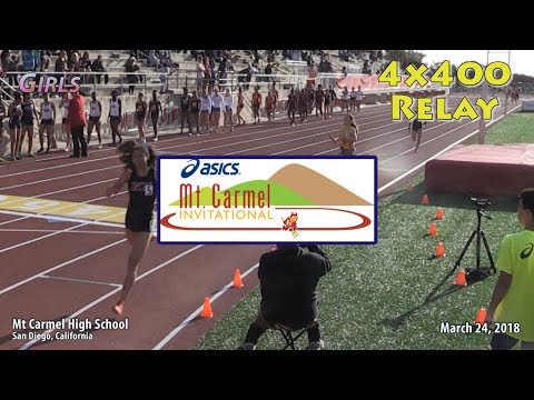 2018 TF - Mt Carmel - 4x400 (Girls, Heats 1-3 [of 4])