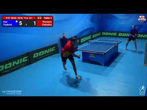 13:00 Ihor Trydukh (3:2) Maksym Deineha West 1 WIN CUP 23.10.2022 | TABLE TENNIS WINCUP