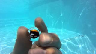How to hold a rare premium marble underwater