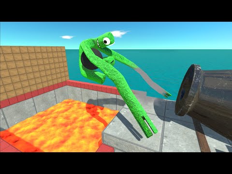 The Super Cannon Shoots Down All Units Into The Lava - ARBS