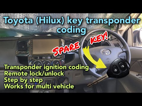 How To Easily Program a Spare Toyota Key (Hilux/ Vigo) | Ignition AND Door Locks | 2005-2015 N70
