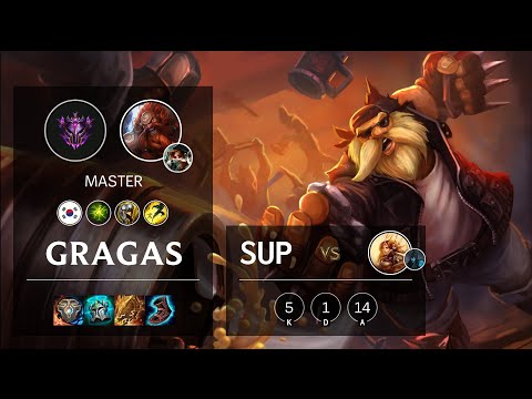 Gragas Support vs Leona - KR Master Patch 10.19