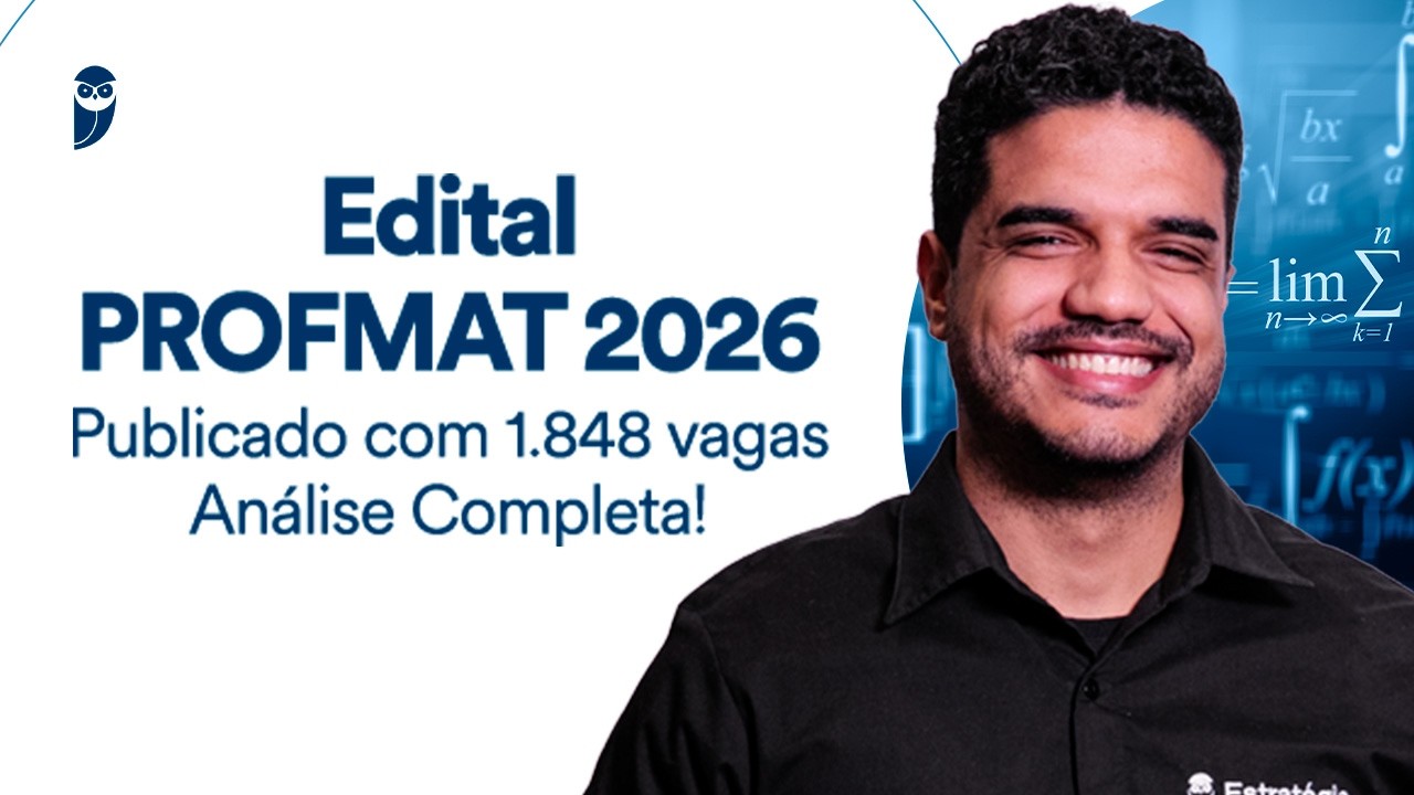 Edital PROFMAT 2026 publicado com 1.848 vagas - Análise Completa!