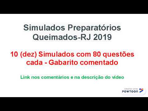 SIMULADOS PREPARATÓRIOS  - PROFESSOR II - CONCURSO QUEIMADOS 2019 - LINK NA DESCRIÇÃO DO VÍDEO.