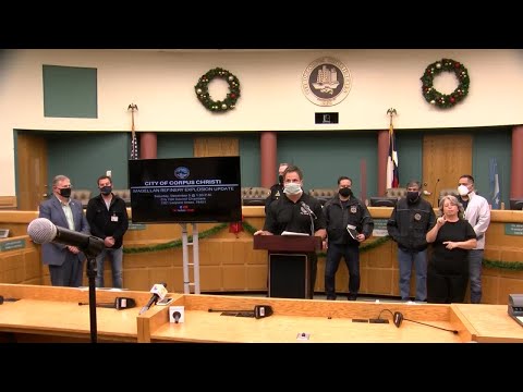 Local officials and representatives speak on Magellan tank fire that injured 7