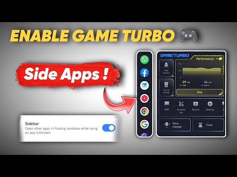 How To Enable Game Turbo Sidebar In All Poco And Redmi Phones | Enable Game Turbo Side Apps.