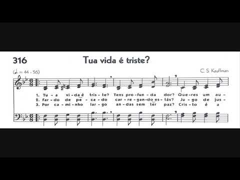Hinário 5 CCB - Hino 316 - Tua vida é triste? - Strings - Teclado Yamaha PSR S670