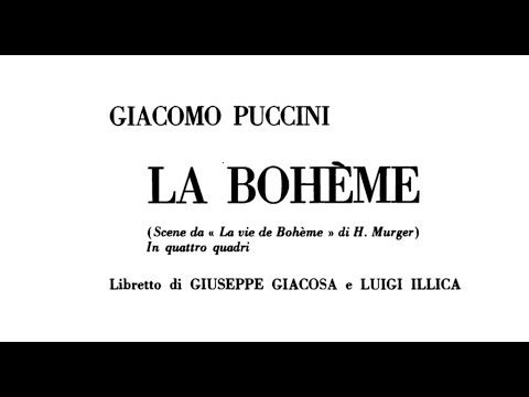G. Puccini - La Bohème [SCORE VIDEO]