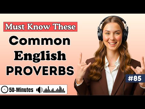 Common English Proverbs You’ll Hear Everywhere ✨| Real English Listening Practice
