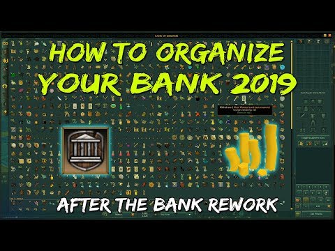 Bank Rework - How to Organize + Save Space [Runescape 3]