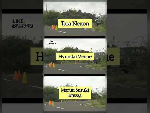 TaTa Nexon vs Hyundai Venue vs Maruti Suzuki Brezza Cornering Stability Comparison | #nexon #venue