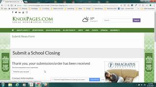 KnoxPages - Submit a School Closing or Delay