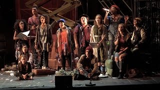 Cast of the Encores! production of Runaways