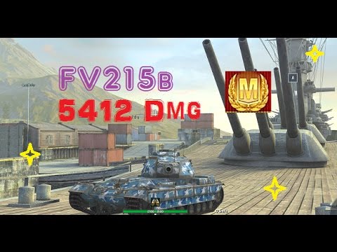World of tanks blitz FV215b 5412dmg