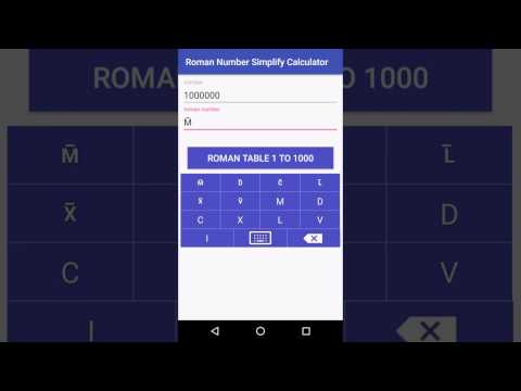 Roman Number Calculator Video