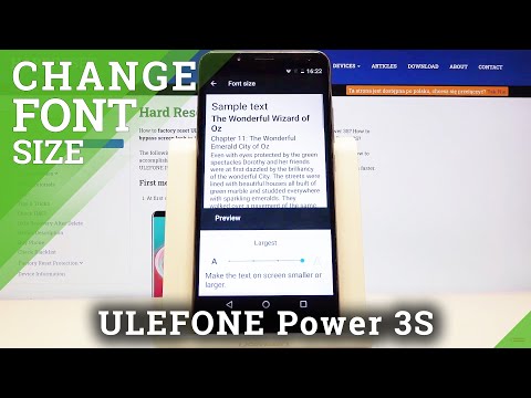 How to Change Font Size in ULEFONE Power 3S – Adjust Font Proportions