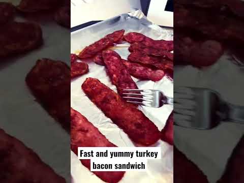 How to make crisp turkey bacon from the oven?