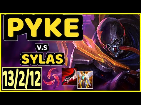 PYKE vs SYLAS - 13/2/12 KDA BOTTOM SUPPORT CHALLENGER GAMEPLAY - KR