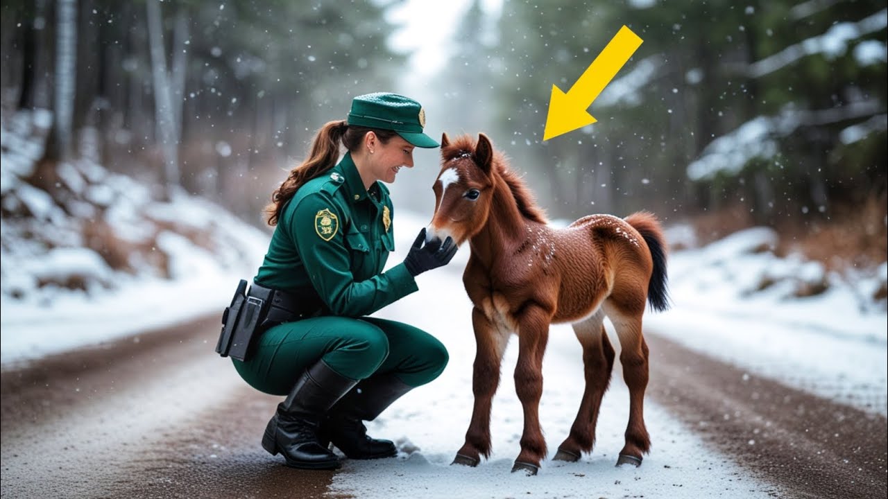 Lost Mustang Foal Won’t Leave the Rangers Side Then She Discovers Why #mustang #horse #jump