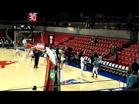 President Bush arrival at a College Basketball Game