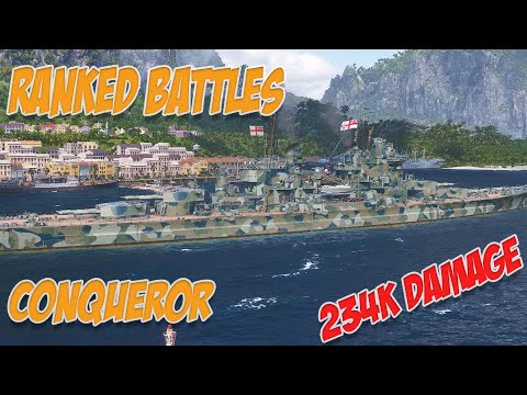 World of Warships | Conqueror Gameplay | Ranked Battles