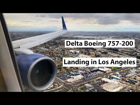 Delta Boeing 757-200 Landing in Los Angeles (DL 1396 || SJO-LAX || N543US)