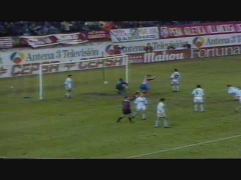 TEMP 95-96 Jornada 18. 2-0 Simeone (Atletico-Compostela).wmv