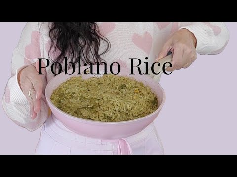 Poblano Rice. Try something new with your rice😁