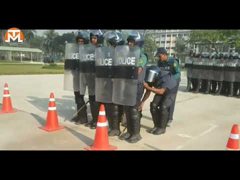 Crowd Control Practice Bangladesh police 