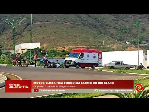 Acidente no trevo de Carmo do Rio Claro