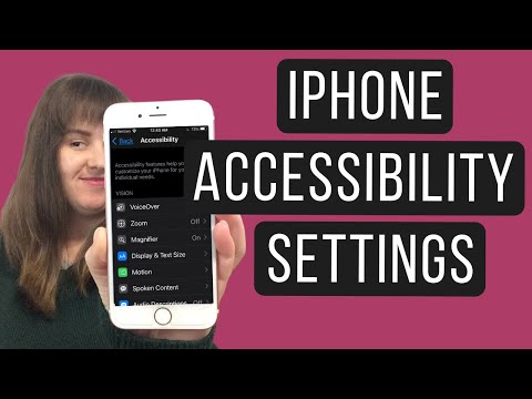 iPhone ACCESSIBILITY SETTINGS FOR THE BLIND AND VISUALLY IMPAIRED