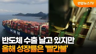 반도체 수출 날고 있지만…올해 성장률은 '빨간불' / 연합뉴스TV (YonhapnewsTV)