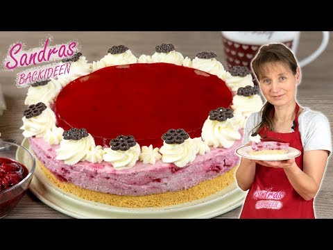 Himbeer Quark Torte - ein Himbeertraum / einfach, fruchtig und frisch / Rezept für 26 cm Springform