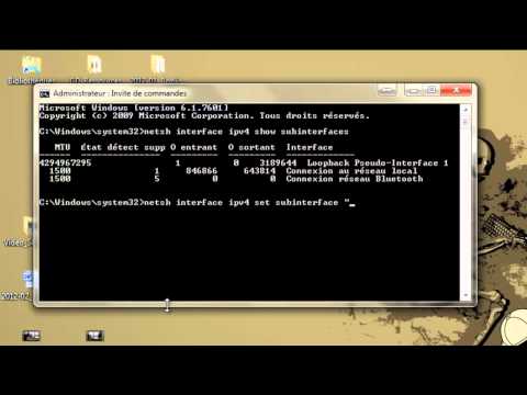 comment modifier son mtu sous vista