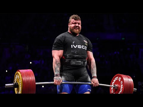 Tom Stoltman vs Adam Bishop - 400kg/882lbs deadlift for reps!