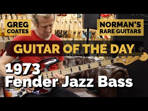 Guitar of the Day: 1973 Fender Jazz Bass Sunburst | Norman's Rare Guitars