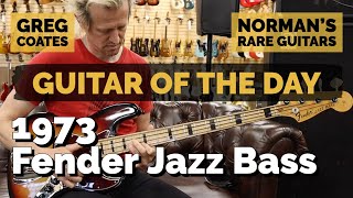 Video thumbnail for Guitar of the Day: 1973 Fender Jazz Bass Sunburst | Norman's Rare Guitars by Normans Rare Guitars