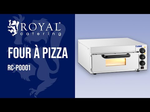 Vidéo - Four à pizza - 1 chambre de cuisson - Royal Catering - 2,000 W - Ø 36 cm