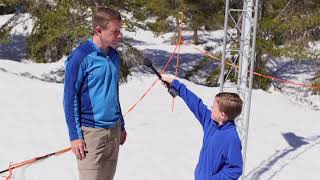 How SNOTEL weather stations measure snow