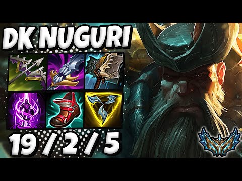 Gangplank vs Graves TOP [ DK Nuguri ] Patch 12.9 Korea Challenger ✅